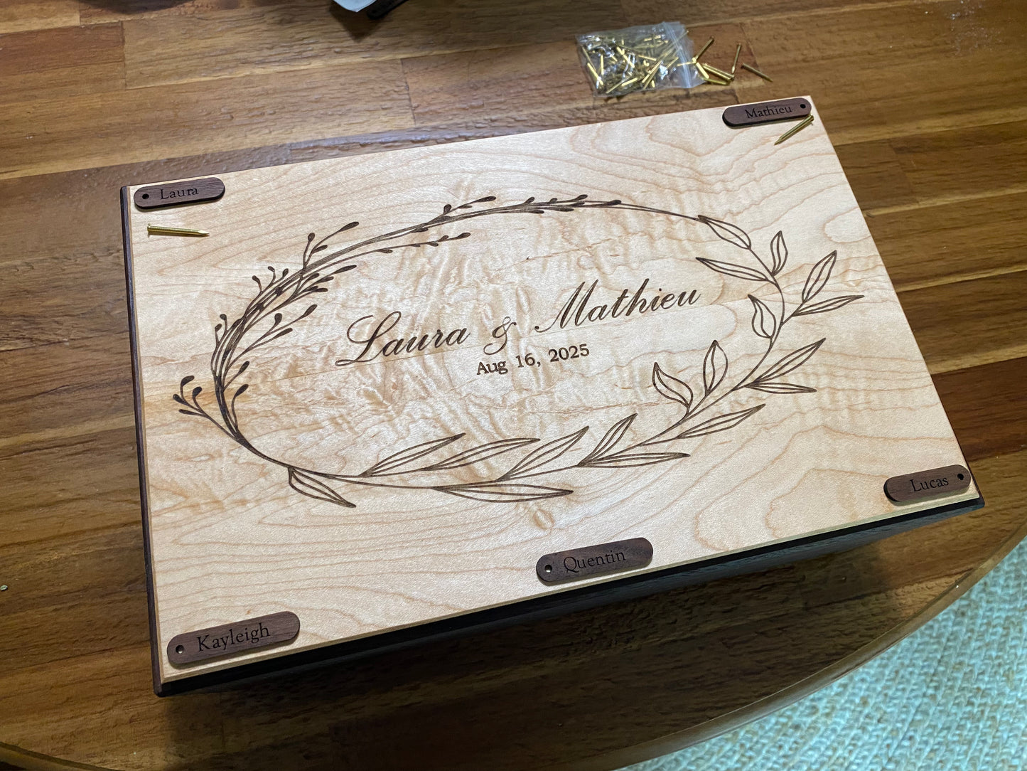 The Two Hearts Wine Chest